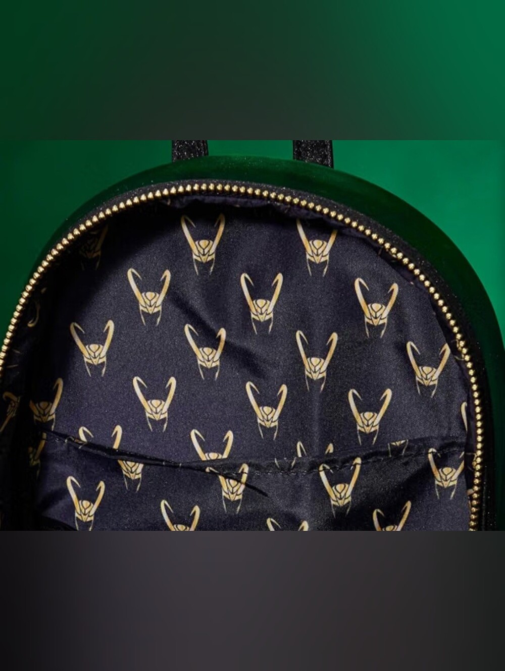 Loungefly Marvel Metallic Loki Mini Backpack - Picture 2 of 9